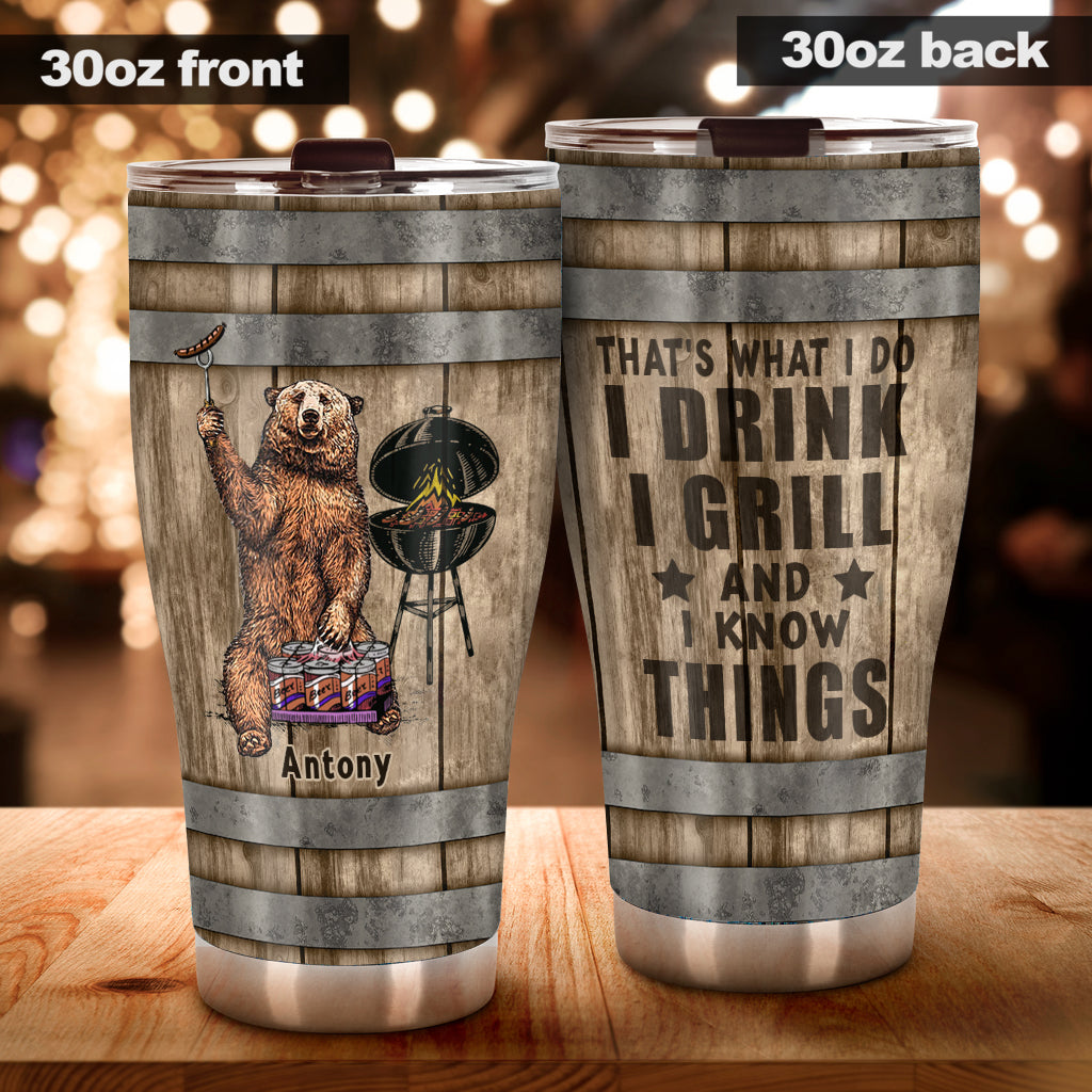 That's What I Do - Personalized Father Tumbler