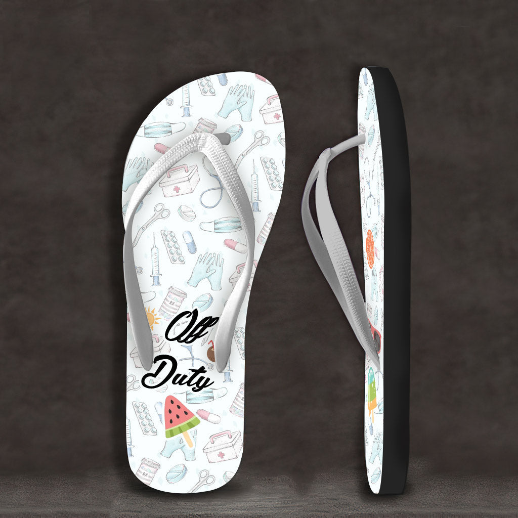 Krankenschwester im Ruhestand – Personalisierte Flip-Flops