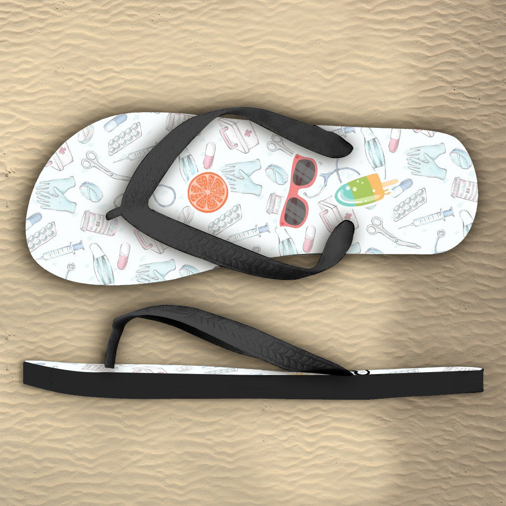 Krankenschwester im Ruhestand – Personalisierte Flip-Flops