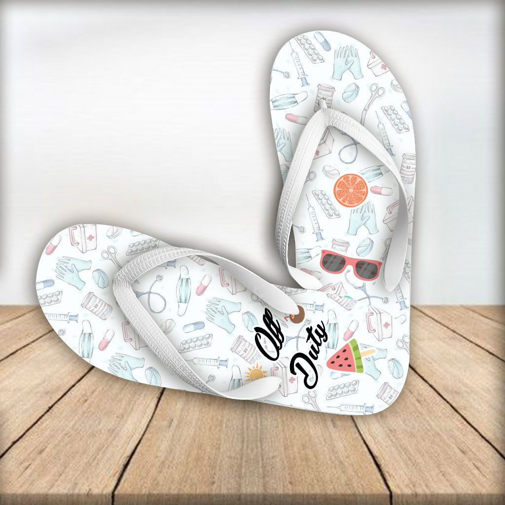 Krankenschwester im Ruhestand – Personalisierte Flip-Flops