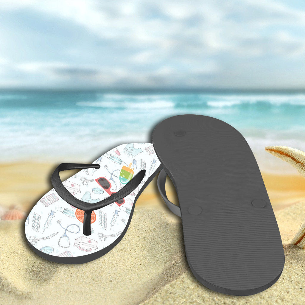 Krankenschwester im Ruhestand – Personalisierte Flip-Flops
