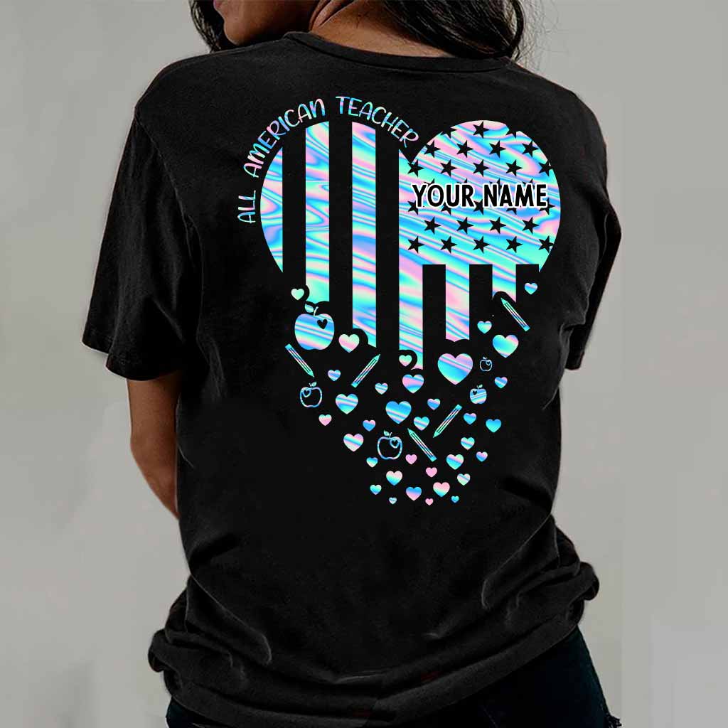 Stolze Lehrerin/Stolzer Lehrer – Personalisiertes T-Shirt und Hoodie zum Unabhängigkeitstag