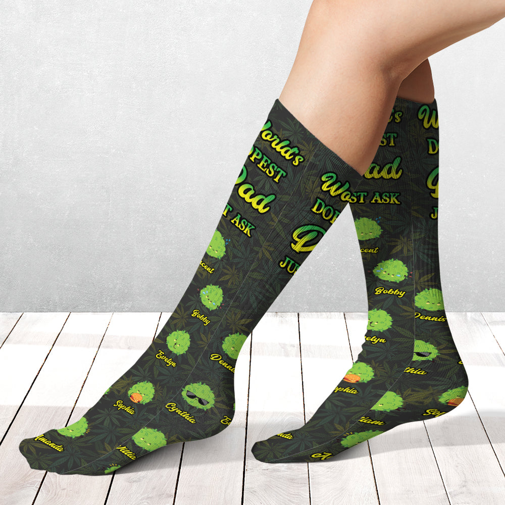 World's Dopest Dad - Personalized Weed Socks