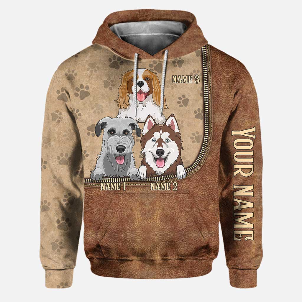 Das Leben ist schöner mit Hunden – Personalisierter Hoodie und Leggings