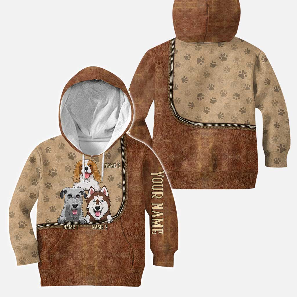 Das Leben ist schöner mit Hunden – Personalisierter Hoodie und Leggings