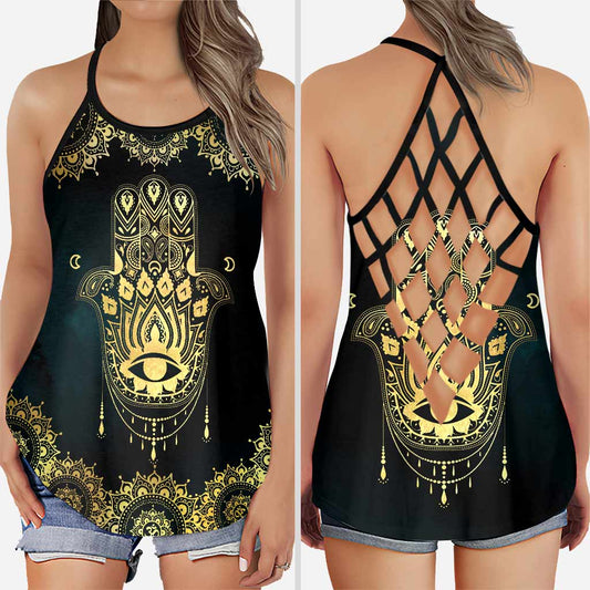 Hamsa-Hand-Kreuz-Tanktop