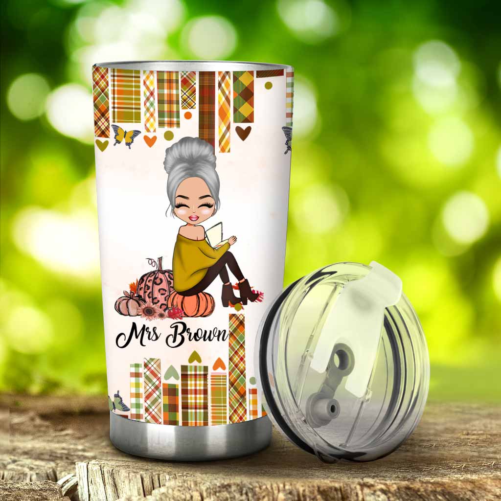 Dankbar, gesegnet und irgendwie chaotisch – personalisierter Lehrer-Trinkbecher