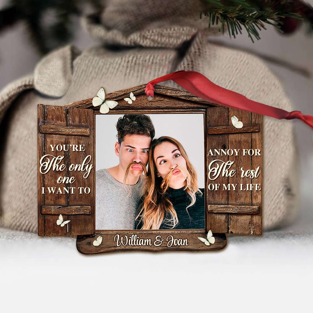 The Only One - Personalized Christmas Couple Ornament (Printed On Both Sides)