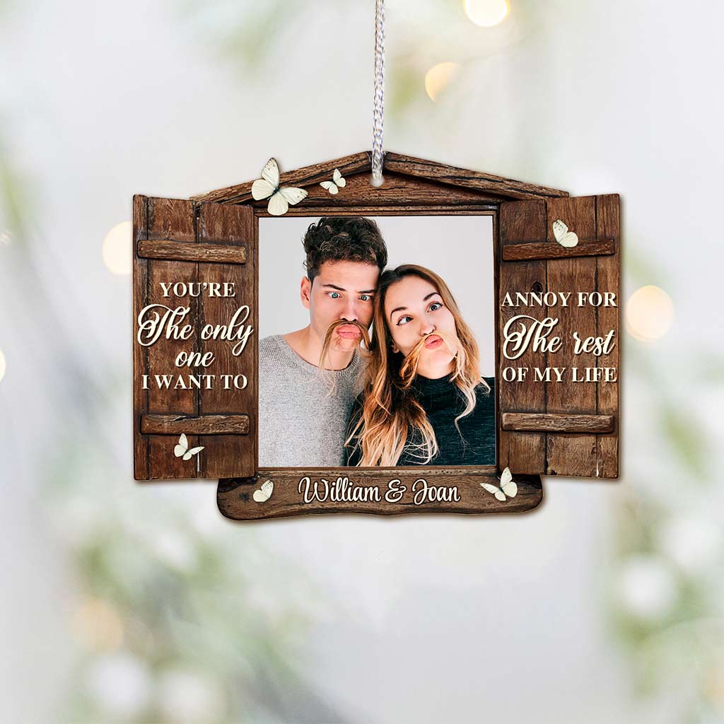 The Only One - Personalized Christmas Couple Ornament (Printed On Both Sides)