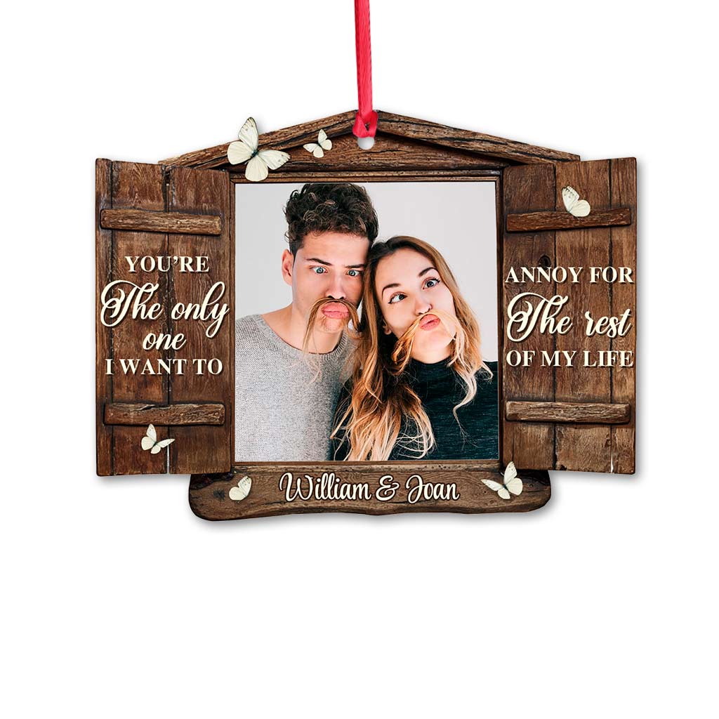 The Only One - Personalized Christmas Couple Ornament (Printed On Both Sides)
