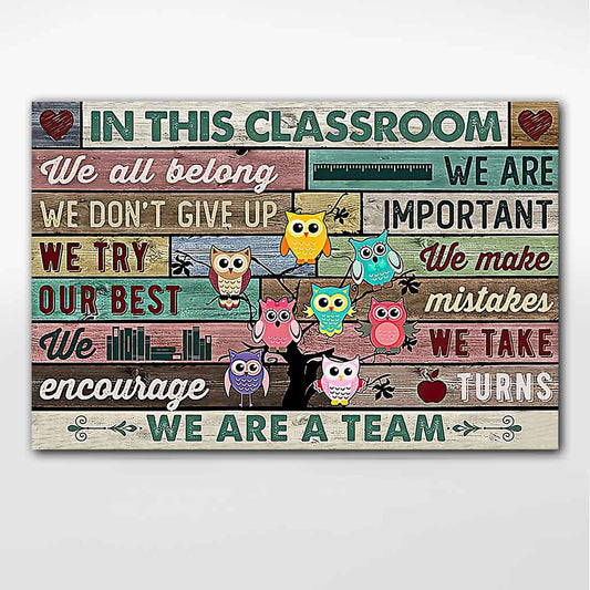 In This Classroom - Teacher Poster