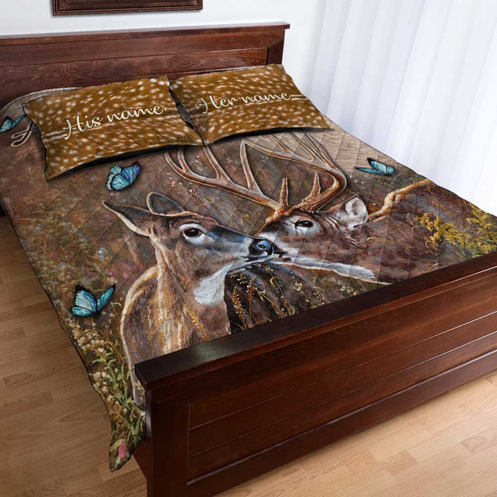 „Ich liebe dich ganz“ – Personalisiertes Jagd-Quilt-Set