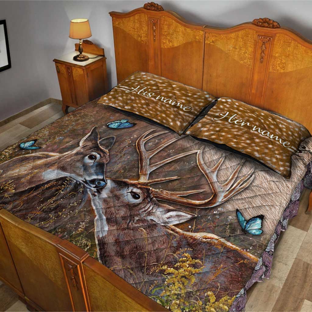 „Ich liebe dich ganz“ – Personalisiertes Jagd-Quilt-Set