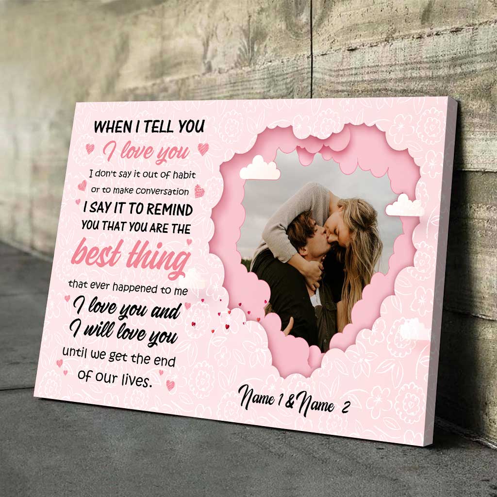 Die besten Momente waren mit dir – personalisiertes Poster für Paare