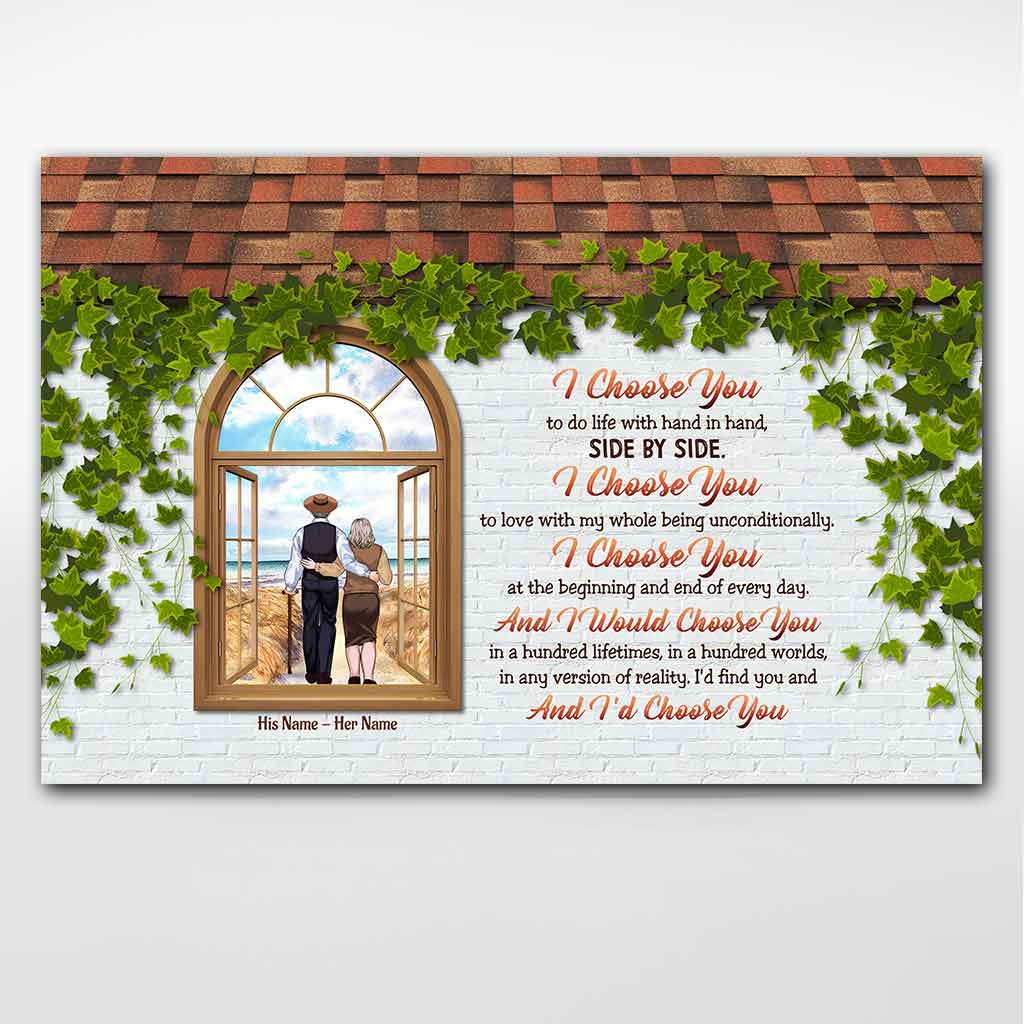 Wenn wir am Ende ankommen – Personalisiertes Poster für Paare