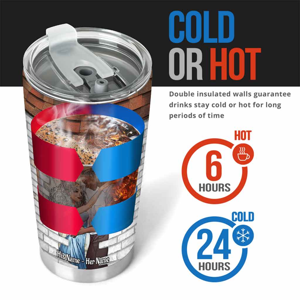 Wenn wir am Ende ankommen – personalisierter Paar-Trinkbecher