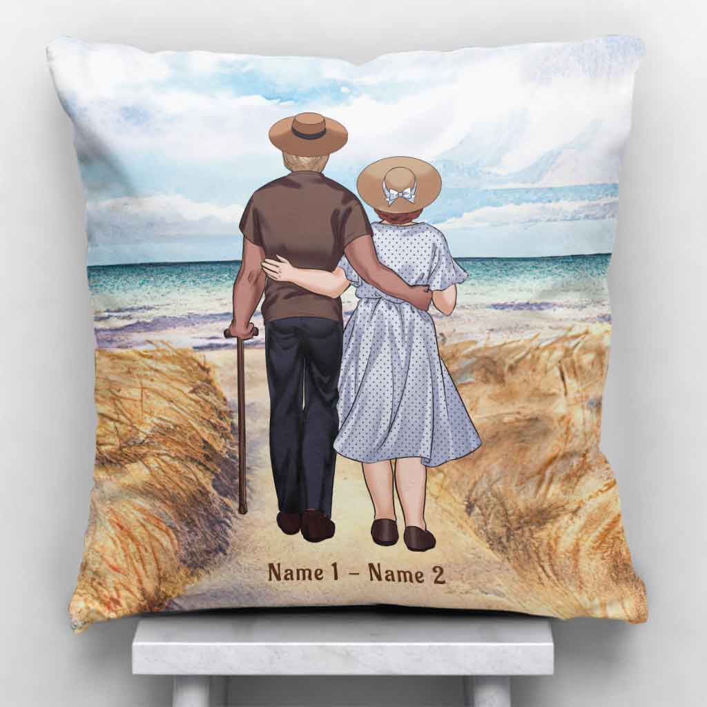 When We Get To The End - Personalized Couple Throw Pillow