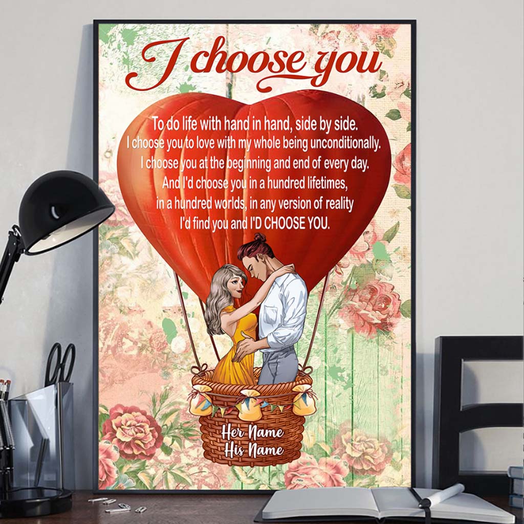 Ehemann und Ehefrau – Wir sind ein Team – Personalisiertes Poster für Paare