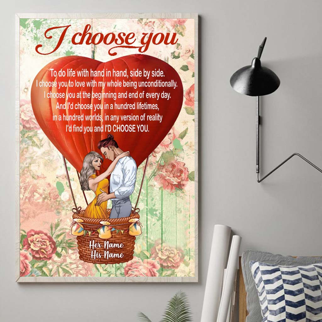 Ehemann und Ehefrau – Wir sind ein Team – Personalisiertes Poster für Paare