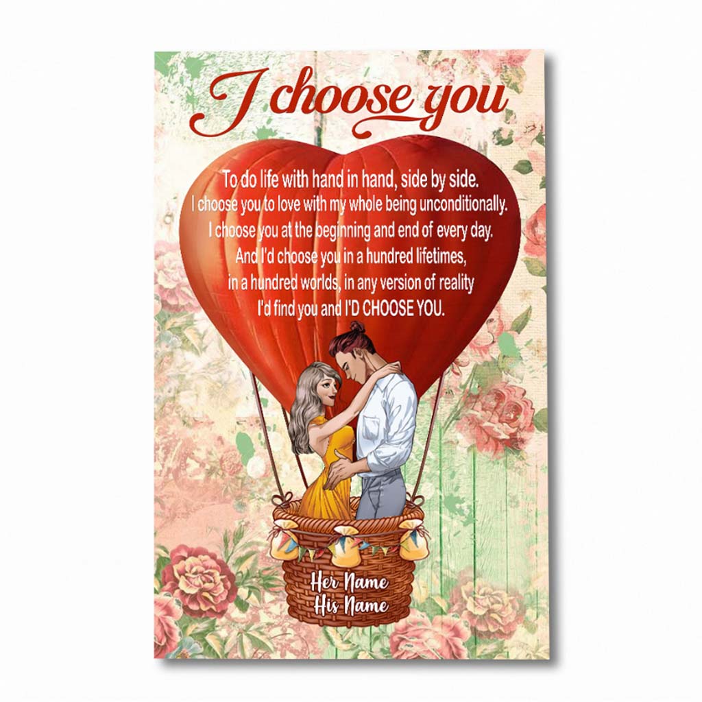 Ehemann und Ehefrau – Wir sind ein Team – Personalisiertes Poster für Paare