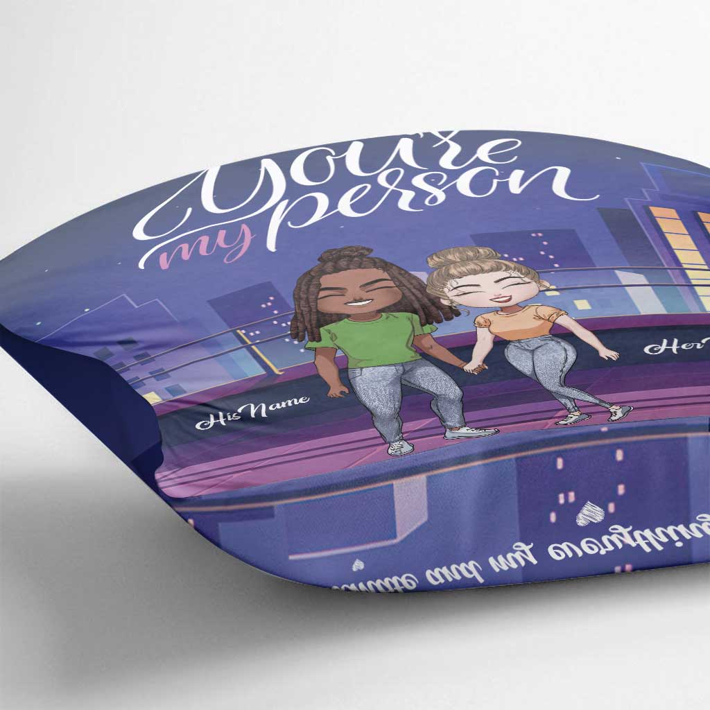 Bis zum Ende unseres Lebens – Personalisiertes Pärchenkissen