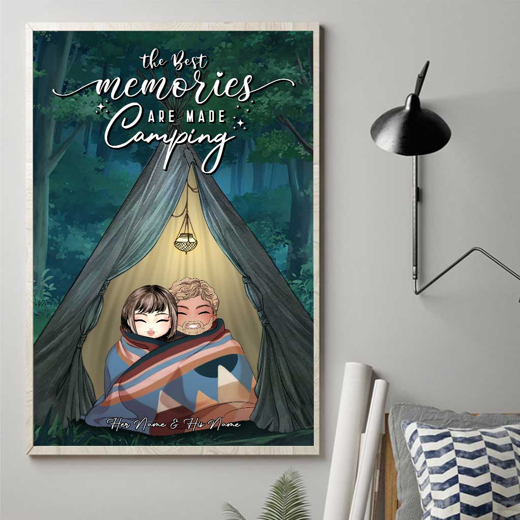 Du und ich, wir schaffen das – Camping-Pärchen – Personalisiertes Poster