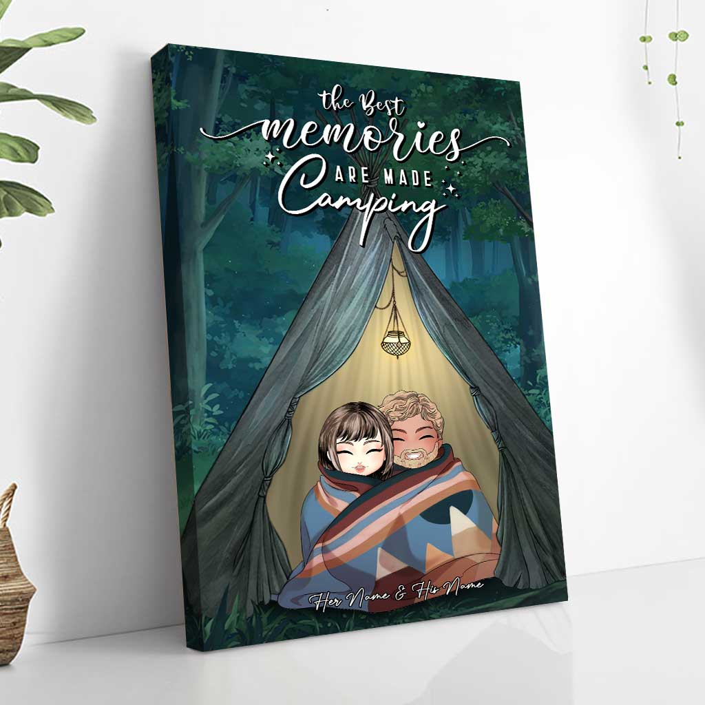 Du und ich, wir schaffen das – Camping-Pärchen – Personalisiertes Poster