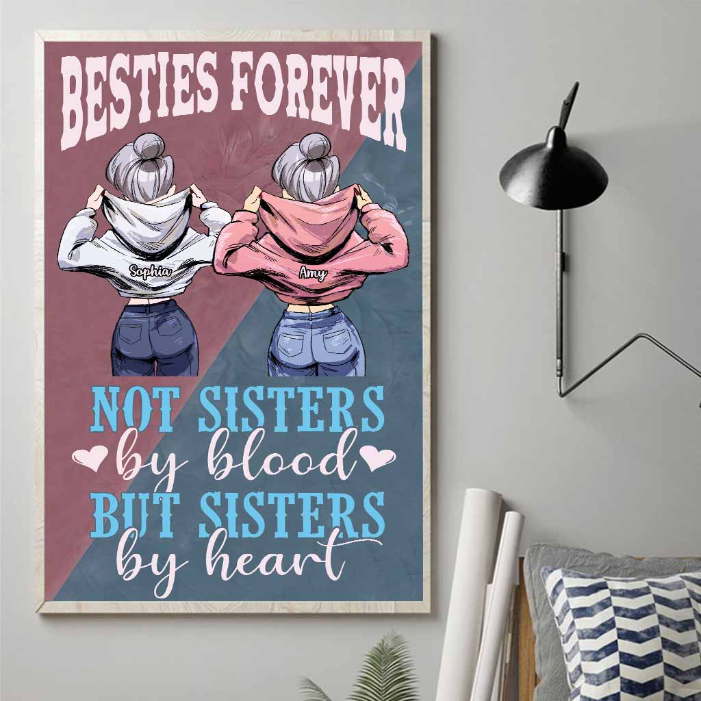 Nicht blutsverwandt, aber im Herzen Schwestern – Personalisiertes Bestie-Poster