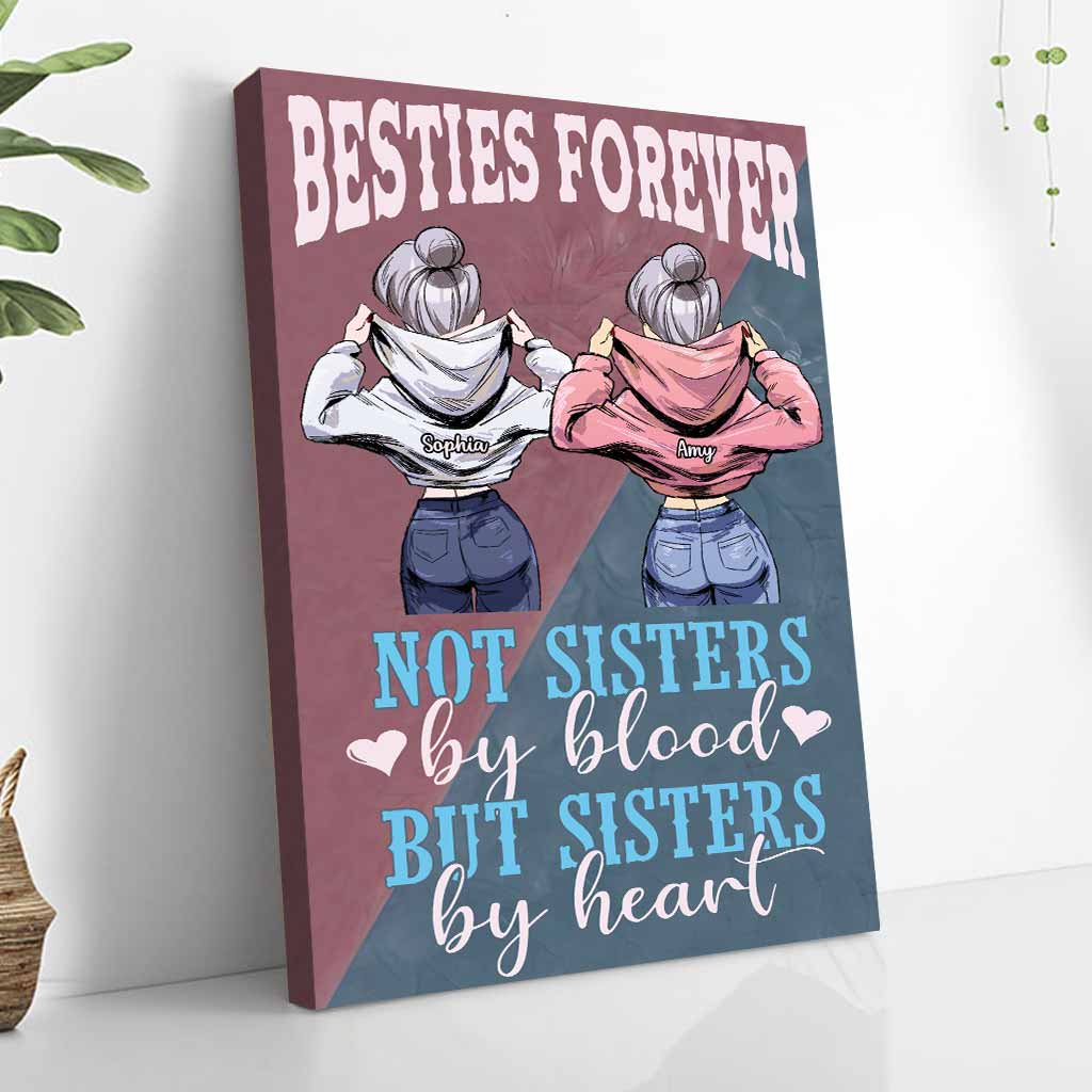 Nicht blutsverwandt, aber im Herzen Schwestern – Personalisiertes Bestie-Poster