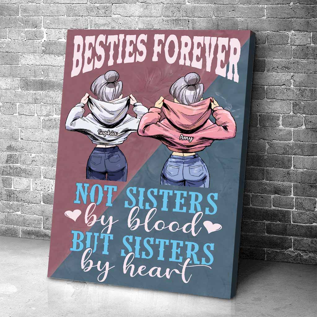 Nicht blutsverwandt, aber im Herzen Schwestern – Personalisiertes Bestie-Poster