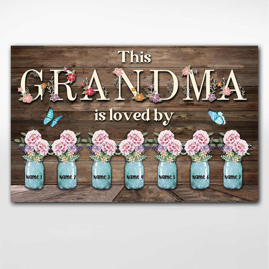 This Grandma Is Loved By - Personalized Mother's day Poster