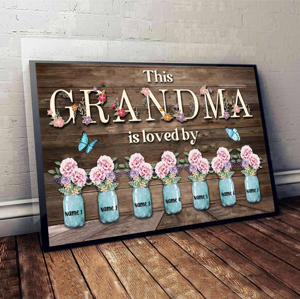 Diese Oma wird geliebt von – Personalisiertes Muttertagsposter
