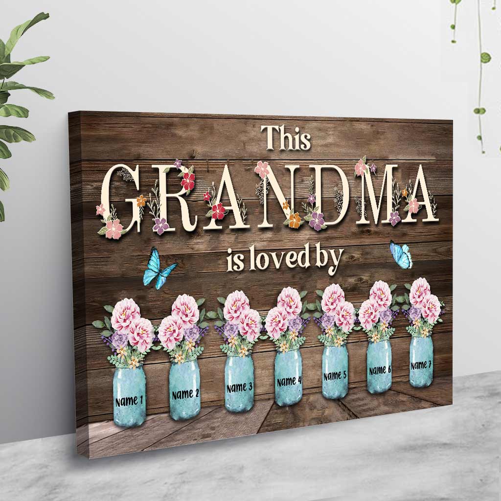 Diese Oma wird geliebt von – Personalisiertes Muttertagsposter