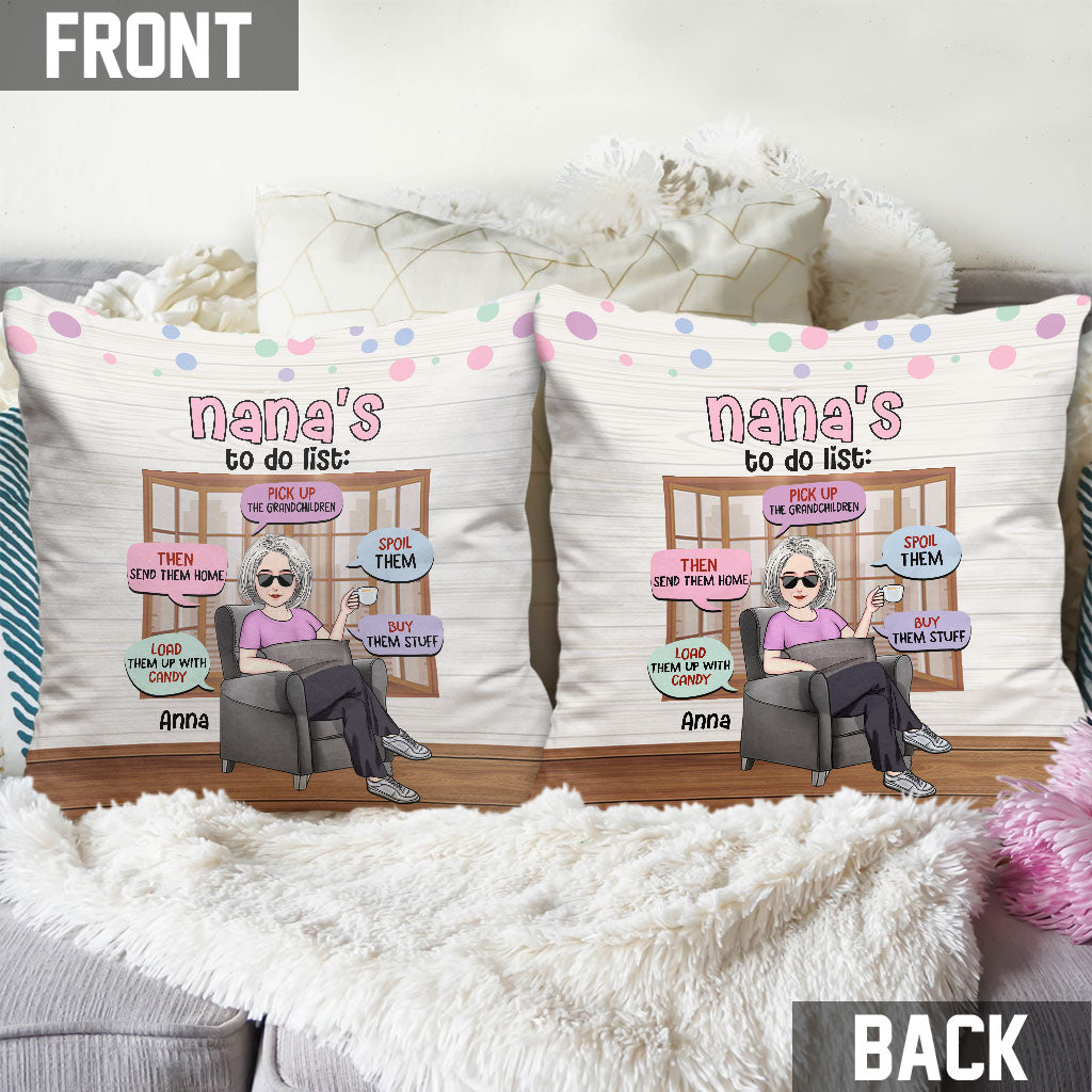 Omas To-Do-Liste – Personalisiertes Oma-Kissen