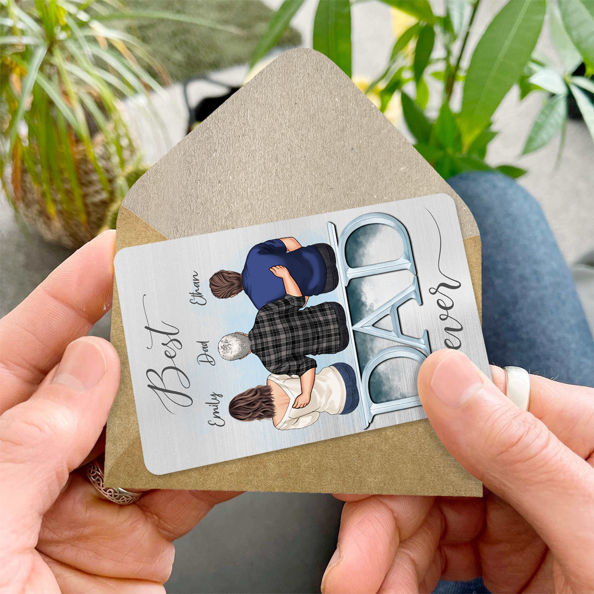 Love You Forever - Personalized Father Wallet Insert Card