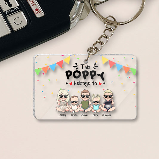 Meine Lieblingsmenschen – Geschenk für Opa, Oma, Bruder, Schwester, Mama, Papa, Onkel, Tante – Personalisierter Schlüsselanhänger