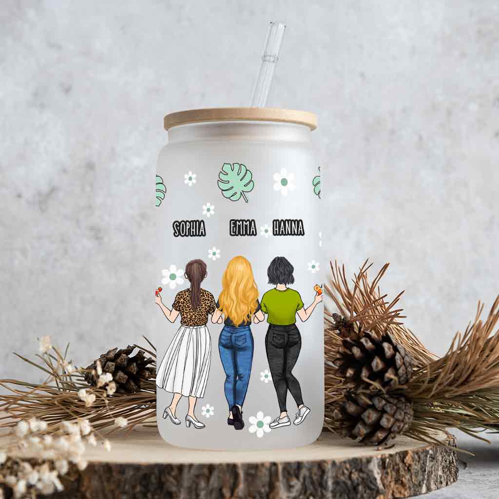 Für immer beste Freundinnen – personalisiertes Bestie-Trinkglas