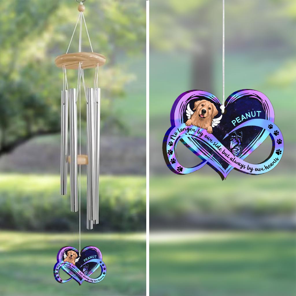 No Longer By Our Side - Personalized Dog Wind Chime