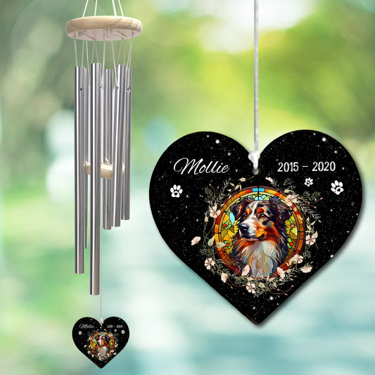 Ich liebe dich – personalisiertes Hunde-Windspiel