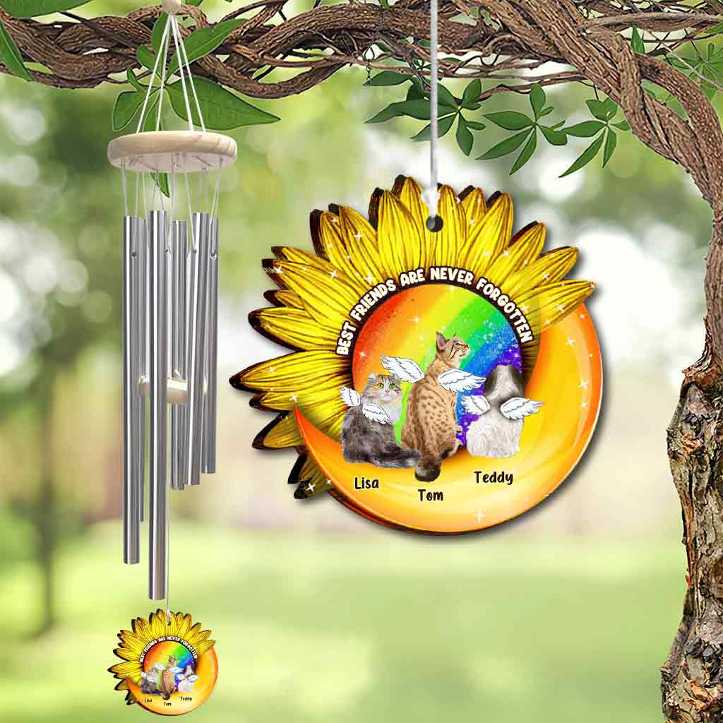 Best Friends Are Never Forgotten - Personalized Dog Wind Chime
