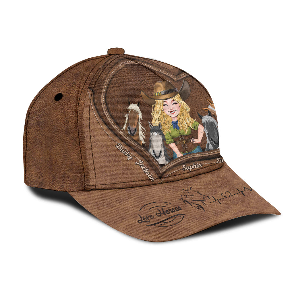 Just A Girl Who Loves Horses - Personalized Horse Classic Cap