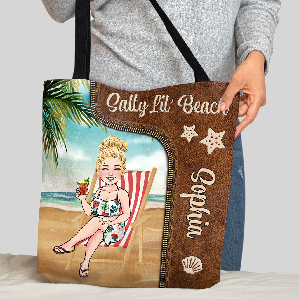 Salty Lil' Beach – Personalisierte Tragetasche für Meeresliebhaber