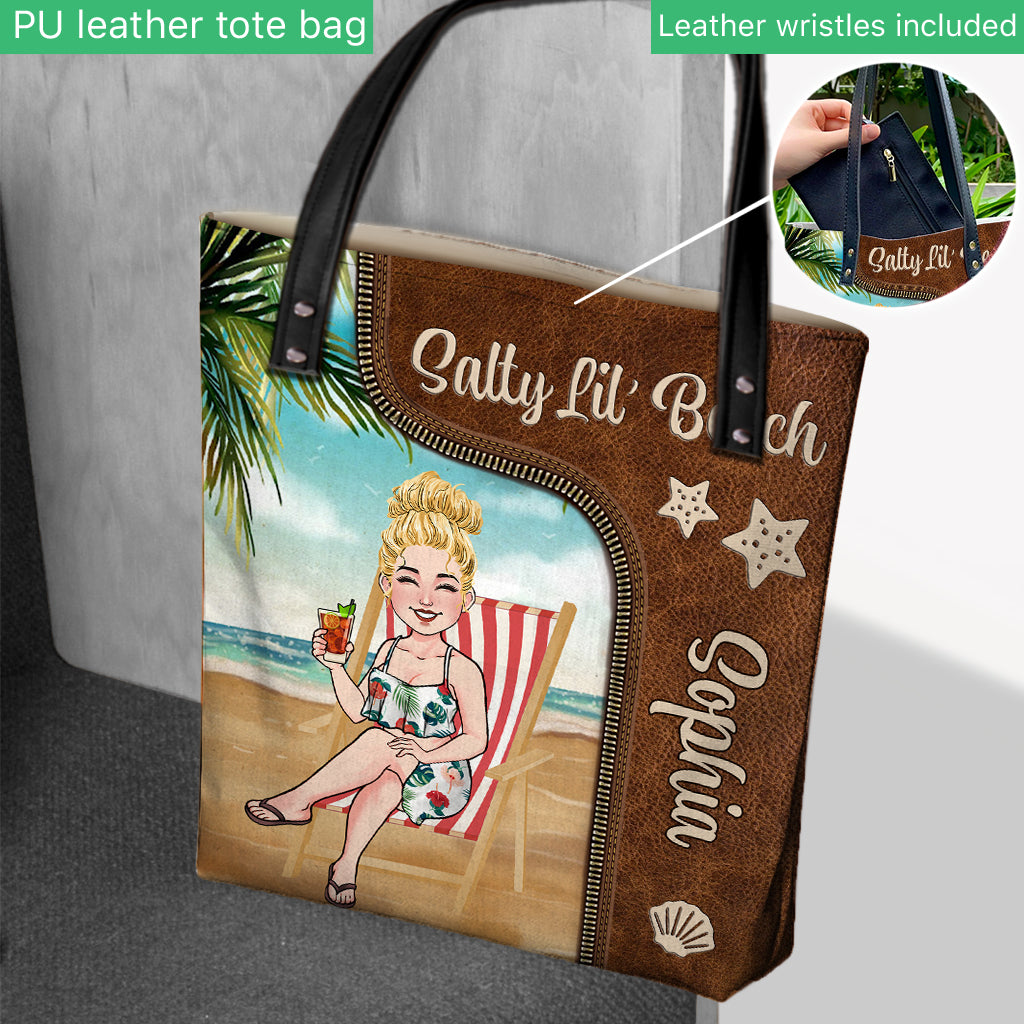 Salty Lil' Beach – Personalisierte Tragetasche für Meeresliebhaber