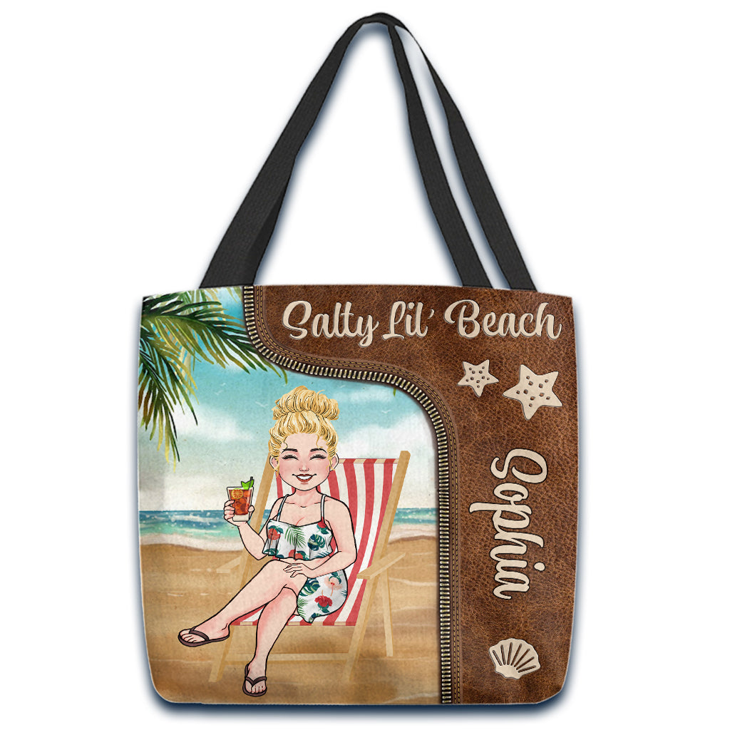 Salty Lil' Beach – Personalisierte Tragetasche für Meeresliebhaber