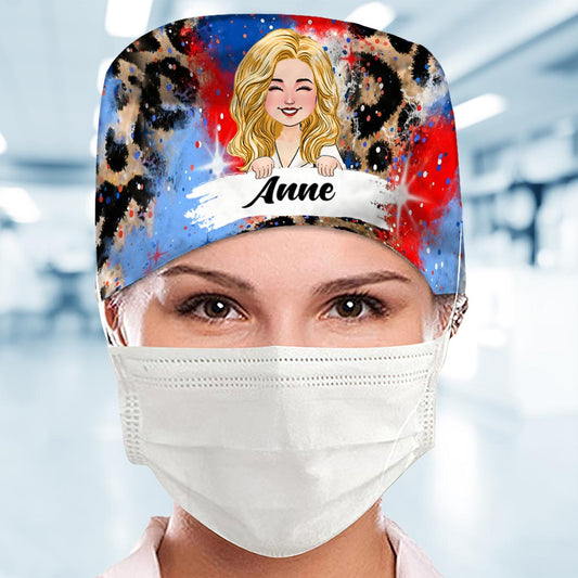American Nurse Proud - Personalized Nurse Scrub Cap