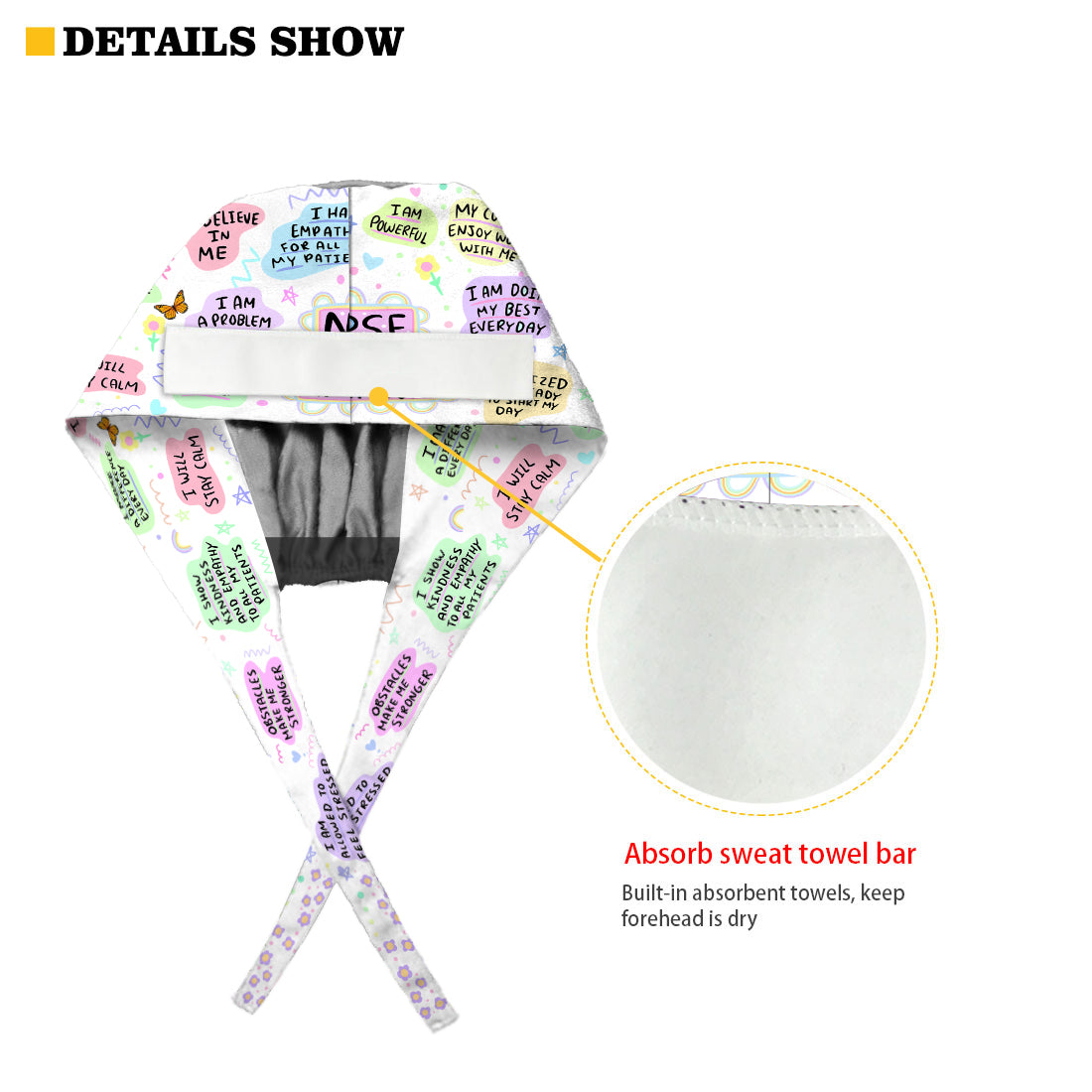 Tägliche Affirmationen für Pflegekräfte – Personalisierte OP-Haube für Pflegekräfte