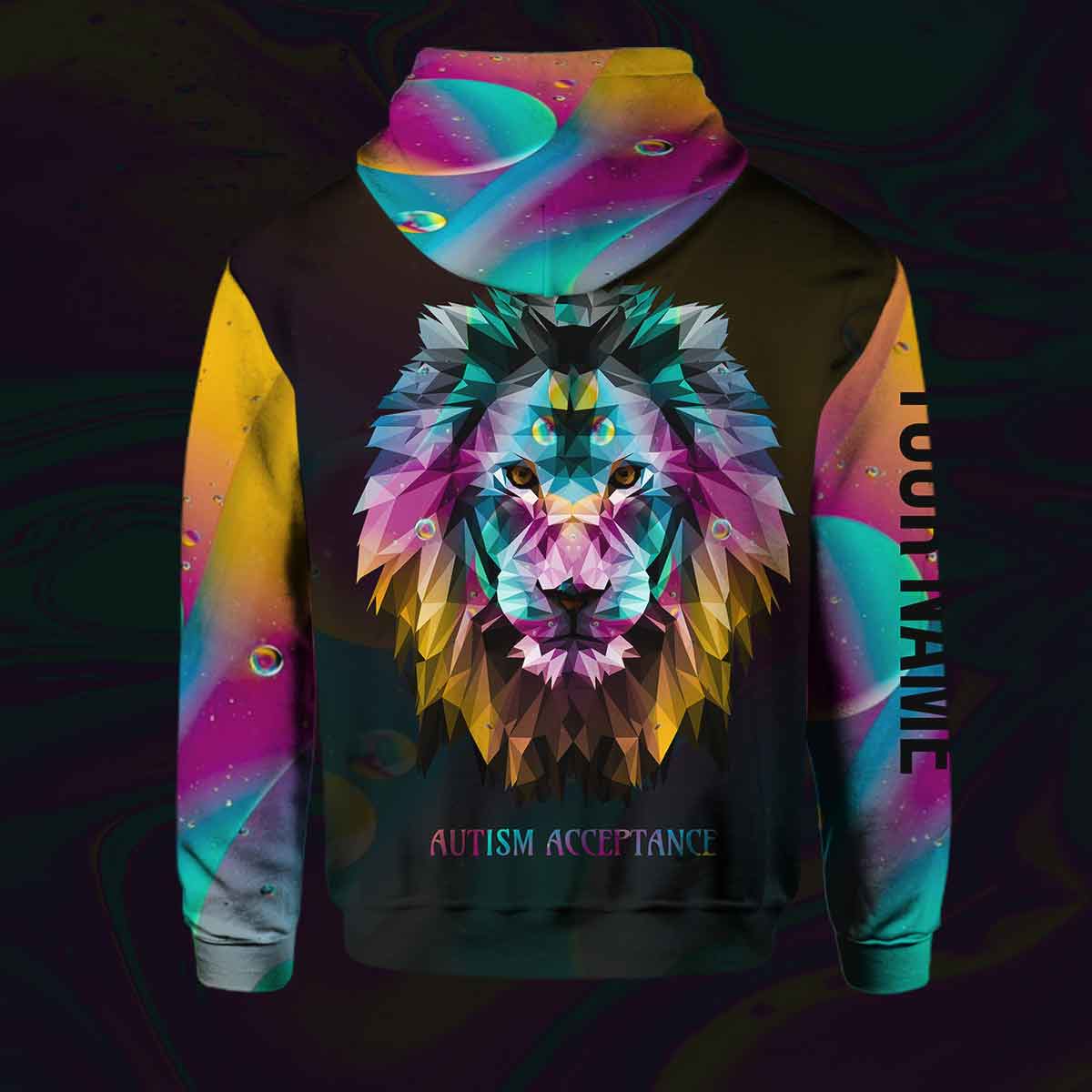 Niemals aufgeben – Personalisiertes T-Shirt und Hoodie zur Sensibilisierung für Autismus