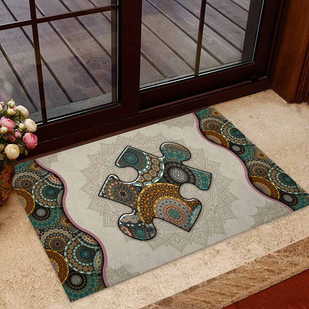 Fußmatte zur Sensibilisierung für Autismus