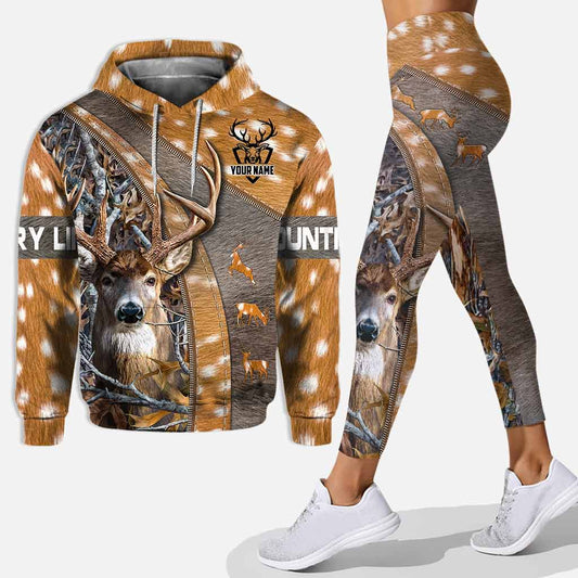 Country Life – Personalisierter Jagd-Hoodie und Leggings mit 3D-Musterdruck