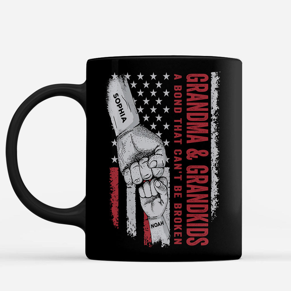 Grandma Grandkids The Bond That Can't Be Broken - Personalized Grandma Mug